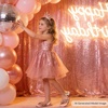 image:imageFelix amp Flora Toddler Girl Sandals Flower Girl Dress Shoes Open Toe Little Kid FlatsBc277rose Gold