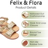 image:imageFelix amp Flora Toddler Girl Sandals Flower Girl Dress Shoes Open Toe Little Kid FlatsBc293gold