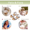image:imageFelix amp Flora Toddler Girl Sandals Flower Girl Dress Shoes Open Toe Little Kid FlatsBc293white
