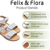 image:imageFelix amp Flora Toddler Girl Sandals Flower Girl Dress Shoes Open Toe Little Kid FlatsBc293white