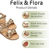 image:imageFelix amp Flora Toddler Girl Sandals Flower Girl Dress Shoes Open Toe Little Kid FlatsBc308gold