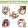 image:imageFelix amp Flora Toddler Girl Sandals Flower Girl Dress Shoes Open Toe Little Kid FlatsBc308gold