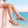 image:imageFelix amp Flora Toddler Girl Sandals Flower Girl Dress Shoes Open Toe Little Kid FlatsBc308light Pink