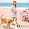 image:imageFelix amp Flora Toddler Girl Sandals Flower Girl Dress Shoes Open Toe Little Kid FlatsBc308light Pink