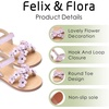 image:imageFelix amp Flora Toddler Girl Sandals Flower Girl Dress Shoes Open Toe Little Kid FlatsBc308light Purple
