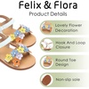 image:imageFelix amp Flora Toddler Girl Sandals Flower Girl Dress Shoes Open Toe Little Kid FlatsBc308multicolor