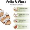 image:imageFelix amp Flora Toddler Girl Sandals Flower Girl Dress Shoes Open Toe Little Kid FlatsBc308white