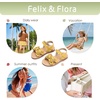 image:imageFelix amp Flora Toddler Girl Sandals Flower Girl Dress Shoes Open Toe Little Kid FlatsBc308yellow