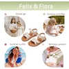image:imageFelix amp Flora Toddler Girl Sandals Flower Girl Dress Shoes Open Toe Little Kid FlatsBc310beige