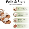 image:imageFelix amp Flora Toddler Girl Sandals Flower Girl Dress Shoes Open Toe Little Kid FlatsBc310beige
