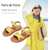 image:imageFelix amp Flora Toddler Girl Sandals Flower Girl Dress Shoes Open Toe Little Kid FlatsBc310yellow
