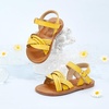 image:imageFelix amp Flora Toddler Girl Sandals Flower Girl Dress Shoes Open Toe Little Kid FlatsBc310yellow