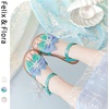 image:imageFelix amp Flora Toddler Girl Sandals Flower Girl Dress Shoes Open Toe Little Kid FlatsBc320green