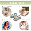 image:imageFelix amp Flora Toddler Girl Sandals Flower Girl Dress Shoes Open Toe Little Kid FlatsBc320green