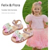 image:imageFelix amp Flora Toddler Girl Sandals Flower Girl Dress Shoes Open Toe Little Kid FlatsBc320pink