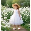 image:imageFelix amp Flora Toddler Girl Sandals Flower Girl Dress Shoes Open Toe Little Kid FlatsBc320white
