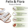 image:imageFelix amp Flora Toddler Girl Sandals Flower Girl Dress Shoes Open Toe Little Kid FlatsBc331white