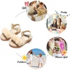 image:imageFelix amp Flora Toddler Girl Sandals Open Toe Dress Flats for Parties WeddingsBc207gold