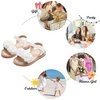 image:imageFelix amp Flora Toddler Girl Sandals Open Toe Dress Flats for Parties WeddingsBc207white
