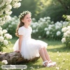 image:imageFelix amp Flora Toddler Girl Sandals Open Toe Dress Flats for Parties WeddingsBc207white