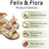 image:imageFelix amp Flora Toddler Girl Sandals Open Toe Dress Flats for Parties WeddingsBc245s Dark Nude