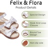 image:imageFelix amp Flora Toddler Girl Sandals Open Toe Dress Flats for Parties WeddingsBc245s White