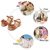 image:imageFelix amp Flora Toddler Girl Sandals Open Toe Dress Flats for Parties WeddingsBc252fl Brown