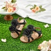 image:imageFelix amp Flora Toddler Girl Sandals Open Toe Dress Flats for Parties WeddingsBc254black