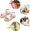 image:imageFelix amp Flora Toddler Girl Sandals Open Toe Dress Flats for Parties WeddingsBc266white