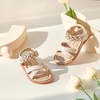 image:imageFelix amp Flora Toddler Girl Sandals Open Toe Dress Flats for Parties WeddingsBc284nude