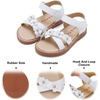 image:imageFelix amp Flora Toddler Girl Sandals Open Toe Dress Flats for Parties WeddingsBc290white