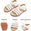 image:imageFelix amp Flora Toddler Girl Sandals Open Toe Dress Flats for Parties WeddingsBc295white