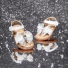 image:imageFelix amp Flora Toddler Girl Sandals Open Toe Dress Flats for Parties WeddingsBc298fl White