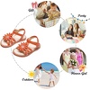 image:imageFelix amp Flora Toddler Girl Sandals Open Toe Dress Flats for Parties WeddingsBc306brown