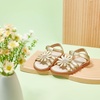 image:imageFelix amp Flora Toddler Girl Sandals Open Toe Dress Flats for Parties WeddingsBc306gold