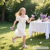 image:imageFelix amp Flora Toddler Girl Sandals Open Toe Dress Flats for Parties WeddingsBc306white