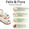 image:imageFelix amp Flora Toddler Girl Sandals Open Toe Dress Flats for Parties WeddingsBc315white