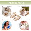 image:imageFelix amp Flora Toddler Girl Sandals Open Toe Dress Flats for Parties WeddingsBc323s Dark Nude