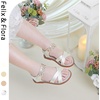 image:imageFelix amp Flora Toddler Girl Sandals Open Toe Dress Flats for Parties WeddingsBc323s Gold