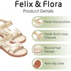 image:imageFelix amp Flora Toddler Girl Sandals Open Toe Dress Flats for Parties WeddingsBc323s Gold