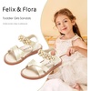 image:imageFelix amp Flora Toddler Girl Sandals Open Toe Dress Flats for Parties WeddingsBc323s Gold