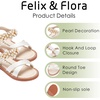 image:imageFelix amp Flora Toddler Girl Sandals Open Toe Dress Flats for Parties WeddingsBc323s Ivory