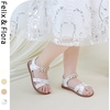image:imageFelix amp Flora Toddler Girl Sandals Open Toe Dress Flats for Parties WeddingsBc323s White