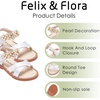 image:imageFelix amp Flora Toddler Girl Sandals Open Toe Dress Flats for Parties WeddingsBc323s White