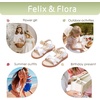 image:imageFelix amp Flora Toddler Girl Sandals Open Toe Dress Flats for Parties WeddingsBc323s White
