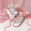 image:imageFelix amp Flora Toddler Girl Sandals Open Toe Dress Flats for Parties WeddingsBc323silver