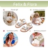 image:imageFelix amp Flora Toddler Girl Sandals Open Toe Dress Flats for Parties WeddingsBc323silver