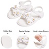 image:imageFelix amp Flora Toddler Girl Sandals Open Toe Flower Girl Soft Princess Flat ShoesBc304white