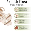 image:imageFelix amp Flora Toddler Girl Sandals Open Toe Flower Girl Soft Princess Flat ShoesBc324gold