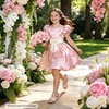 image:imageFelix amp Flora Toddler Girl Sandals Open Toe Flower Girl Soft Princess Flat ShoesBc324pink